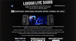 Desktop Screenshot of londonlivesound.com